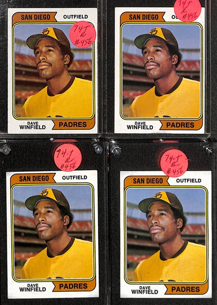 Lot of (14) 1970s Topps Rookie Stars and Hall of Famers w. Murray, Smith, Molitor, Dawson and Others