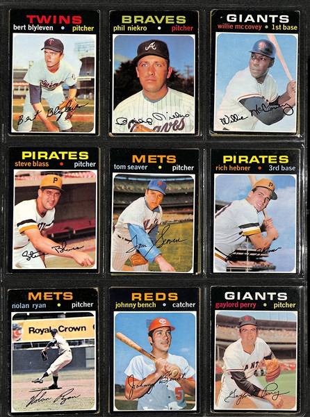 Lot of (500+) Topps Baseball Cards from 1958-1982 w. 1975 Nolan Ryan