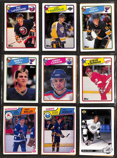 Lot of (250+) Hockey Cards from 1971-1992 w. 1971 & 1972 Topps Bobby Orr