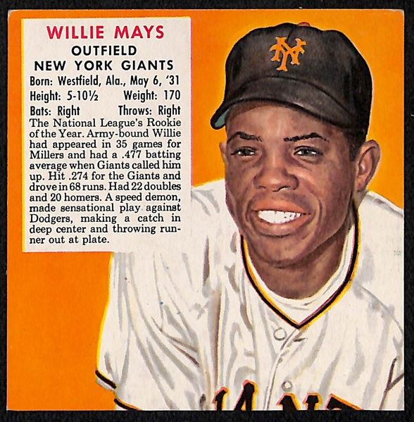 Lot of (45) 1947-66 Exhibit Baseball Cards & (65) 1952-53 Red Man Baseball Cards w. 1952 Red Man Willie Mays (No Tab)