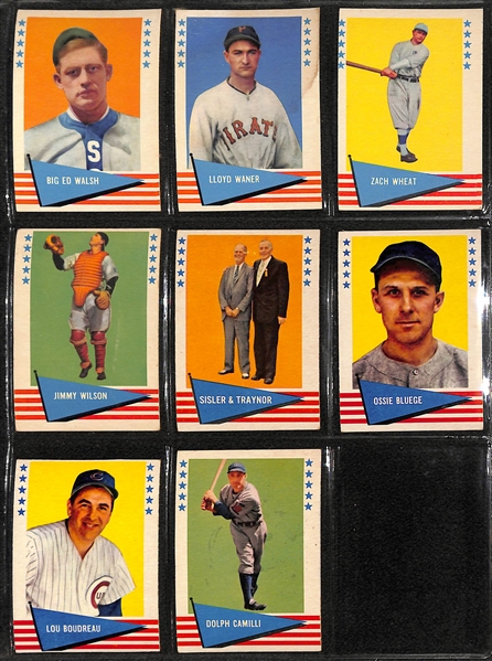 Lot of (270+) 1959-1963 Fleer Baseball Cards w. 1963 Fleer Willie Mays & 1961 33-Card Golden Press Complete Set