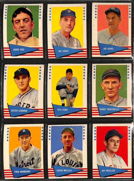 Lot of (270+) 1959-1963 Fleer Baseball Cards w. 1963 Fleer Willie Mays & 1961 33-Card Golden Press Complete Set