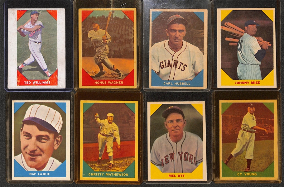 Lot of (150+) 1947-1979 Topps, Fleer, Kelloggs, Hostess & Various Regional Baseball Cards w. 1954 Wilson Franks Nellie Fox Card