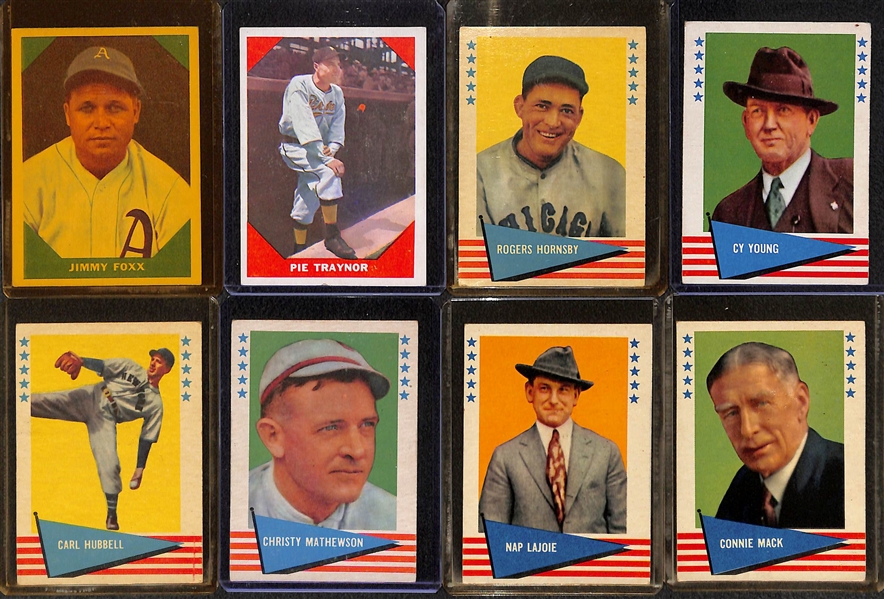 Lot of (150+) 1947-1979 Topps, Fleer, Kelloggs, Hostess & Various Regional Baseball Cards w. 1954 Wilson Franks Nellie Fox Card