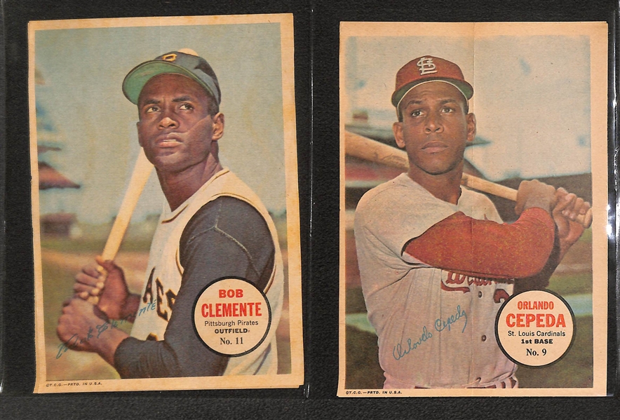 Lot of (120+) 1961-1977 Topps Inserts, Posters, & Cloth Cards w. a Complete 1967 Topps 32-Poster Set