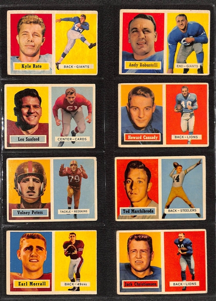 Lot of (350+) 1957-1972 Topps Football Cards w. 1971 Topps Terry Bradshaw Rookie Card