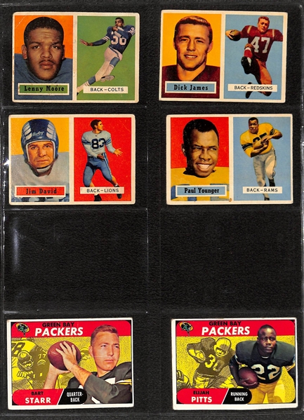 Lot of (350+) 1957-1972 Topps Football Cards w. 1971 Topps Terry Bradshaw Rookie Card
