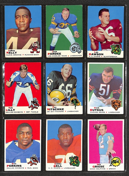 Lot of (350+) 1957-1972 Topps Football Cards w. 1971 Topps Terry Bradshaw Rookie Card