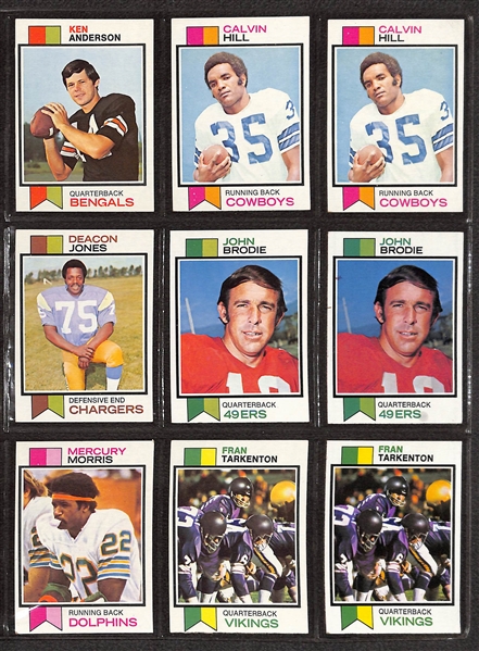 Lot of (390+) 1970s Topps Football, Basketball, & Hockey Cards w. 1973 Franco Harris & Ken Stabler Rookie Cards