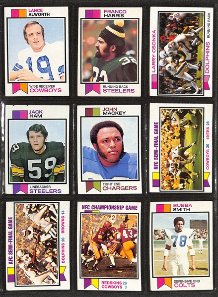 Lot of (390+) 1970s Topps Football, Basketball, & Hockey Cards w. 1973 Franco Harris & Ken Stabler Rookie Cards