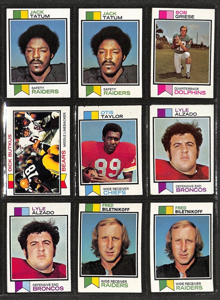 Lot of (390+) 1970s Topps Football, Basketball, & Hockey Cards w. 1973 Franco Harris & Ken Stabler Rookie Cards