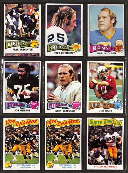Lot of (390+) 1970s Topps Football, Basketball, & Hockey Cards w. 1973 Franco Harris & Ken Stabler Rookie Cards