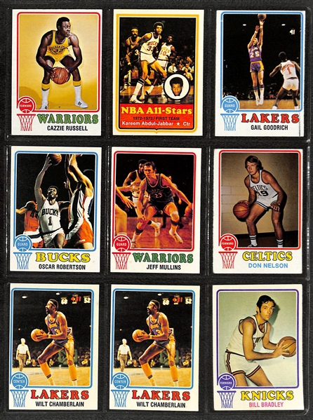 Lot of (390+) 1970s Topps Football, Basketball, & Hockey Cards w. 1973 Franco Harris & Ken Stabler Rookie Cards