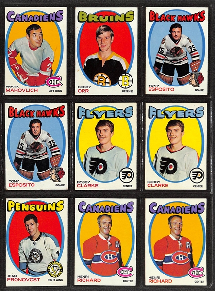 Lot of (390+) 1970s Topps Football, Basketball, & Hockey Cards w. 1973 Franco Harris & Ken Stabler Rookie Cards