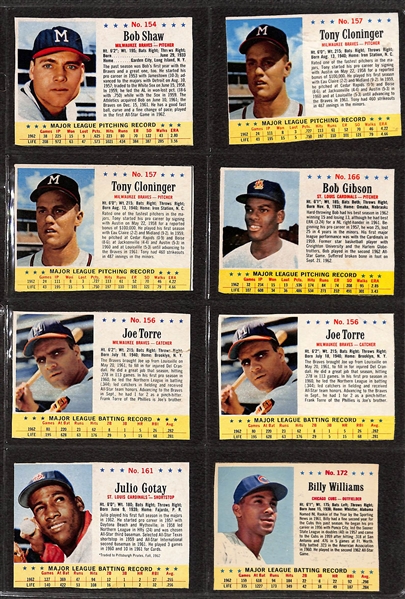 Lot of (250+) 1951-1974 Baseball Cards - Topps/Post/Red Man/Fleer and Various Regional Issued Cards w. 1952 Red Man Richie Ashburn with Tab 