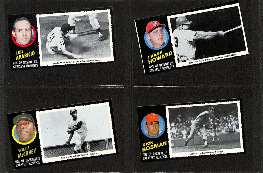 Lot of (38) Assorted 1971 Topps Greatest Moments w. Willie Mays