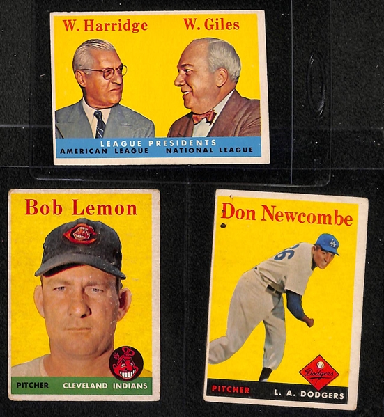 Lot of Over (330) 1958-1959 Topps Baseball Cards (Mostly Commons w. Duplicates)