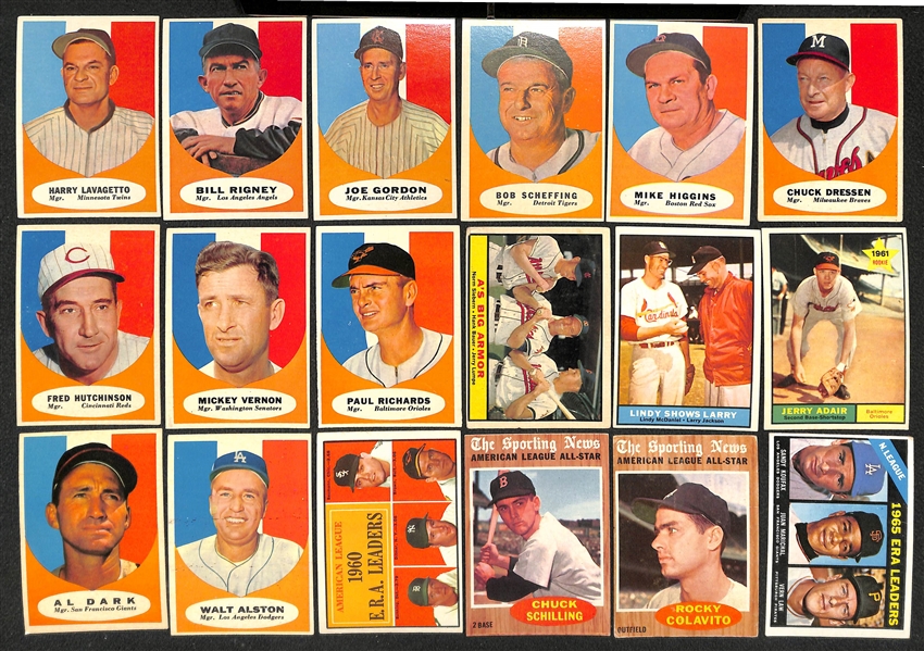 Lot of Over (300) 1960s Topps Baseball Cards w. Some Stars & Rookies