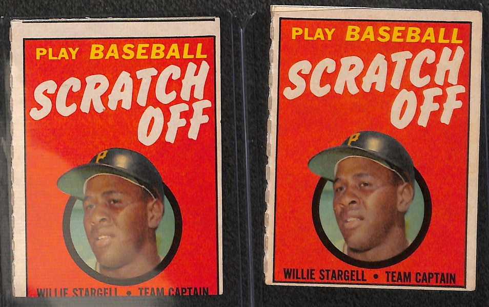 Lot of (100+) Topps & Fleer Insert Cards from 1968-1973 w. 1969 Topps Deckle Edge Roberto Clemente