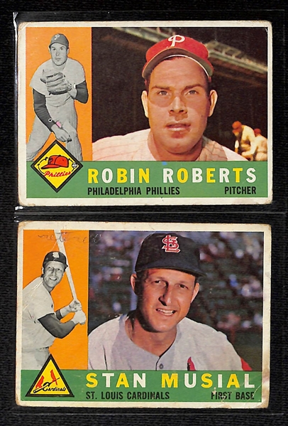 Lot of (350+) 1960 Topps Baseball Cards w. Stan Musial