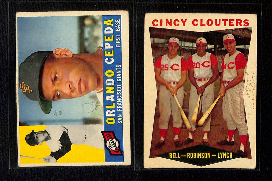 Lot of (350+) 1960 Topps Baseball Cards w. Stan Musial