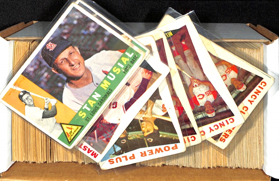 Lot of (350+) 1960 Topps Baseball Cards w. Stan Musial