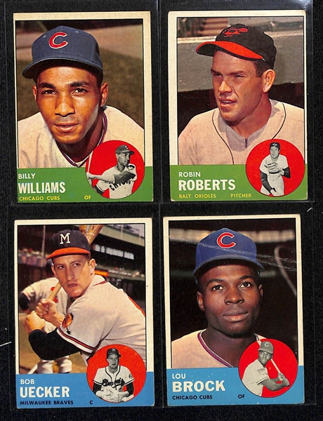 Lot of (600+) 1963 & & 1964 Topps Baseball Cards w. 1963 Billy Williams