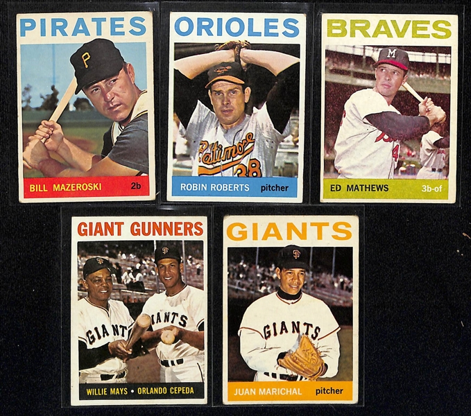 Lot of (600+) 1963 & & 1964 Topps Baseball Cards w. 1963 Billy Williams