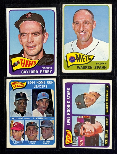 Lot of (550+) 1965 & 1966 Topps Baseball Cards w. 1965 Yogi Berra