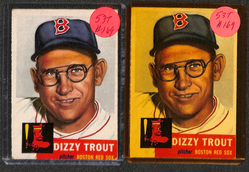 Lot of (19) 1953 Topps Baseball w. Ralph Kiner, Johnny Mize, Pee Wee Reese and Others