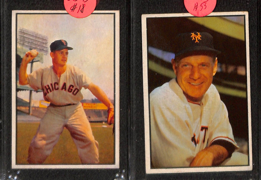 Lot of (25+) 1953 Bowman Baseball w. Whitey Ford, Stan Musial, Gil Hodges and Others.