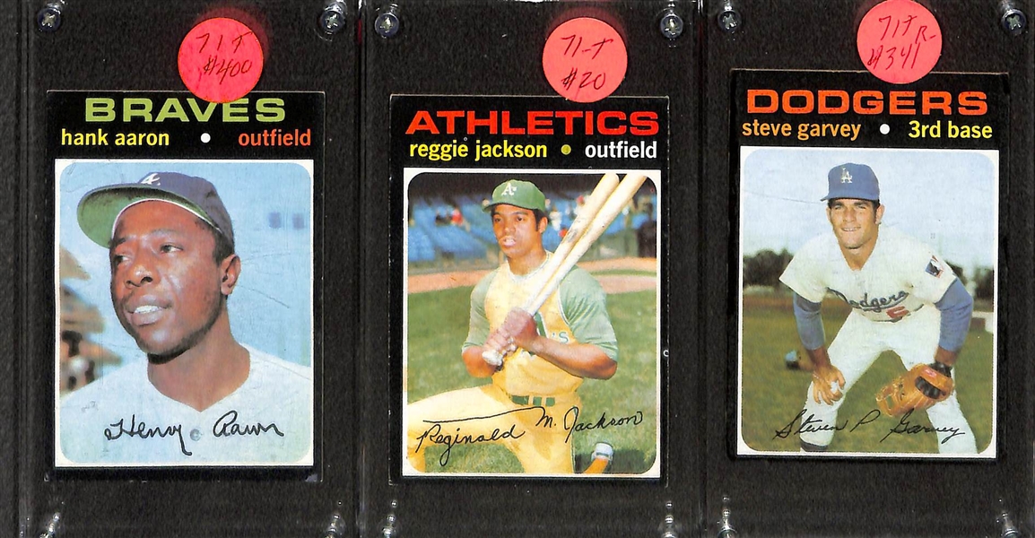 Lot of (100+) 1970s Topps Baseball Cards w. Hank Aaron, Carl Yastrzemski, Mike Schmidt, and More