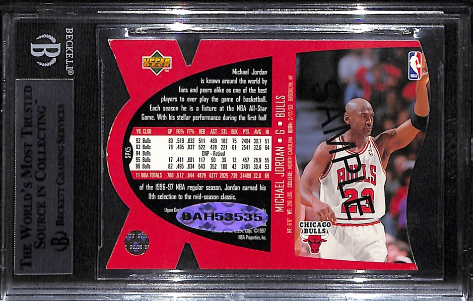 Lot Detail - RARE 1997 Upper Deck SPX Michael Jordan Autographed