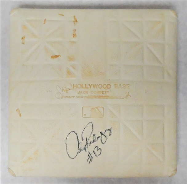 Alex Rodriguez Autographed Game Used Base From The Final Season of Yankee Stadium June 9th 2008 (Steiner COA)