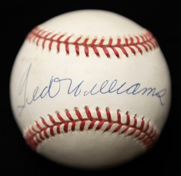 Ted Williams Autographed Official American League Baseball (JSA LOA)