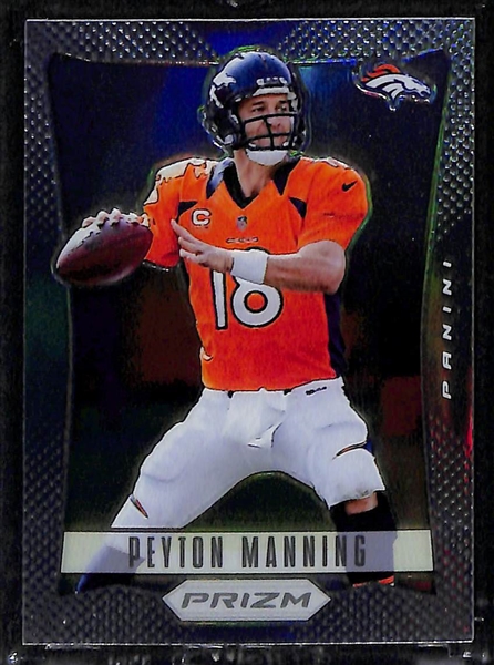 2012 Peyton Manning Panini Prizm Prisms #60 Silver Holo Card - Rare Insert