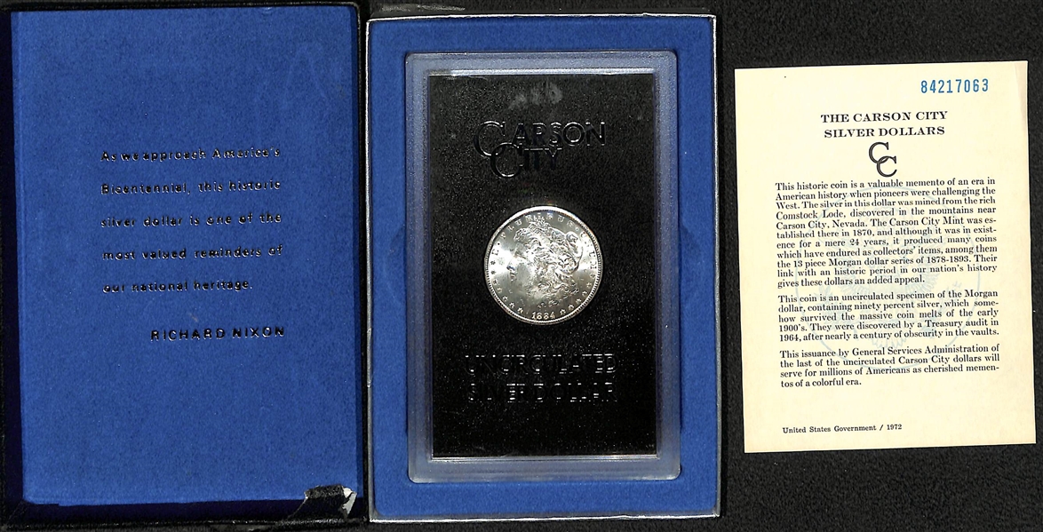 Uncirculated 1884-CC Morgan Silver Dollar