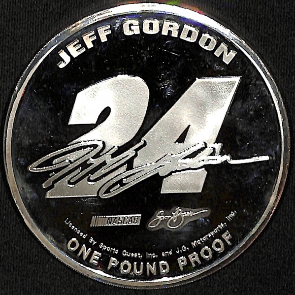  1 Troy Pound Jeff Gordon Silver Commemorative Coin