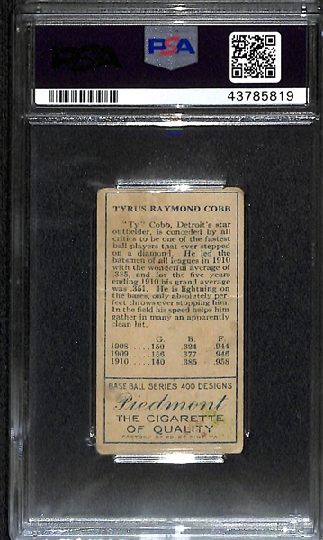 1911 T205 Gold Border Ty Cobb Graded PSA 1 - Great Eye Appeal!