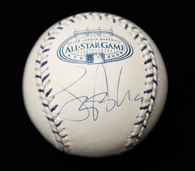 Lance Armstrong Autographed Official 2008 All-Star Game Baseball (JSA Auction Letter)