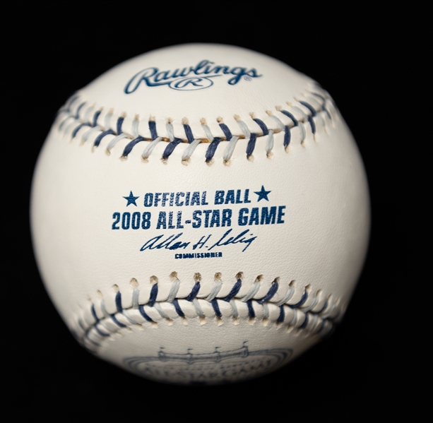 Lance Armstrong Autographed Official 2008 All-Star Game Baseball (JSA Auction Letter)