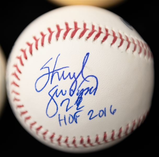Lot of (6) Mixed Sports Autographed Baseballs w. Sheryl Swoops, Brooks Robinson, Bob Knight, John Stallworth, Lenny Wilkens  (JSA Auction Letter)