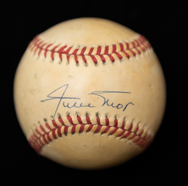 Willie Mays Autographed Official National League Baseball (White) (JSA COA)