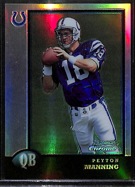 1998 Bowman Chrome Preview Peyton Manning Refractor Rookie Card # BCP1