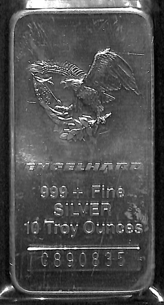 10 Troy Ounce Engelhard Silver Bar - .999 Fine Silver w. Eagle Logo