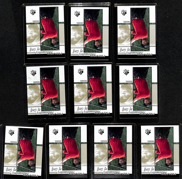 Lot of (30) 2001 Tiger Woods Rookie Cards w. (10) Upper Deck # 1
