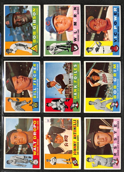 1960 Topps Baseball Complete Set w. PSA 4 Mickey Mantle Card (Most Cards Appear VG+-EX+)