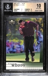 2001 Upper Deck of Golf Tiger Woods #1 Rookie Card Graded Beckett BGS 10 Pristine (Rare Grade)