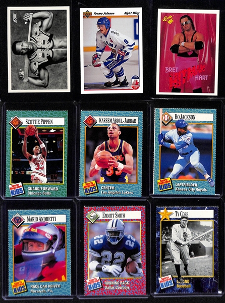 (21) Sports & Non-Sports Cards inc. (9) 1977 Star Wars Cards (Mostly Lower Grade), UD Jagr Rookie, 1990 Hulk Hogan, +