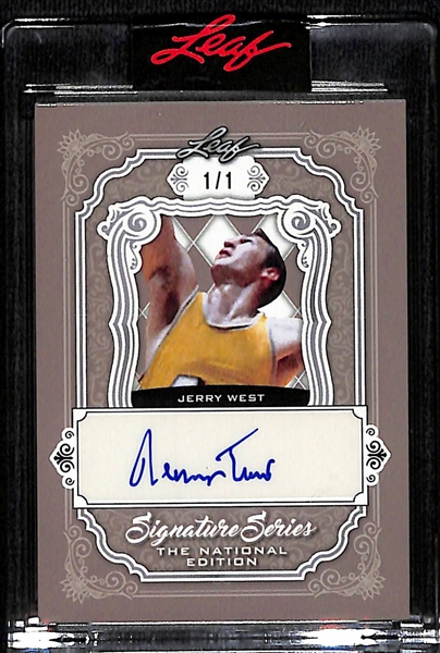 2021 Leaf Signature Series The National Edition Jerry West Autograph Card #d 1/1